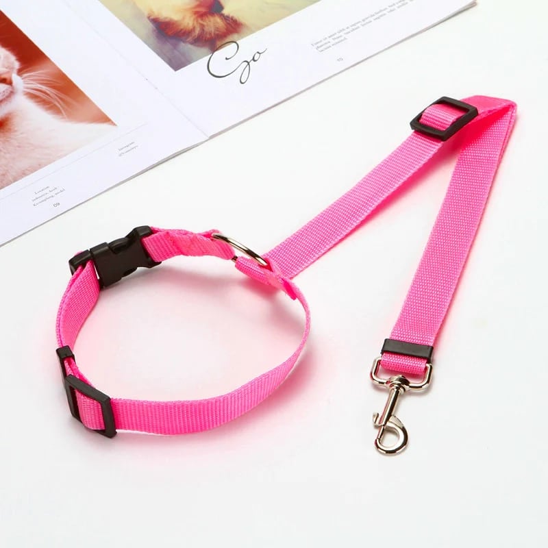 Adjustable Nylon Car Safety Seat Belt For Dogs