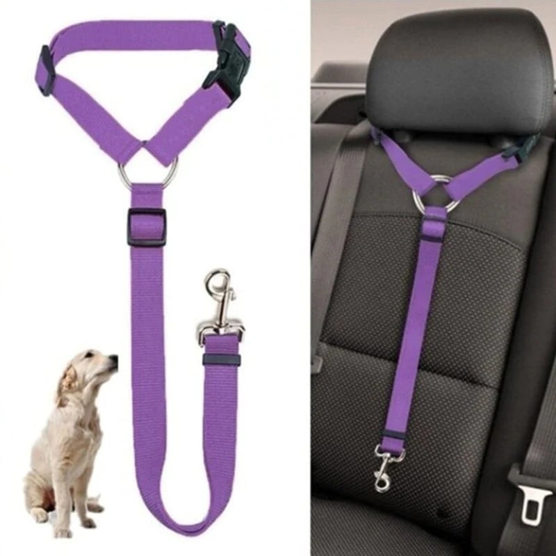 Adjustable Nylon Car Safety Seat Belt For Dogs