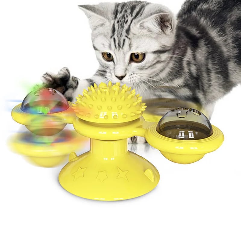 🔥BIG SALE - 48% OFF🔥🔥 Interactive Windmill Cat Toys with Catnip