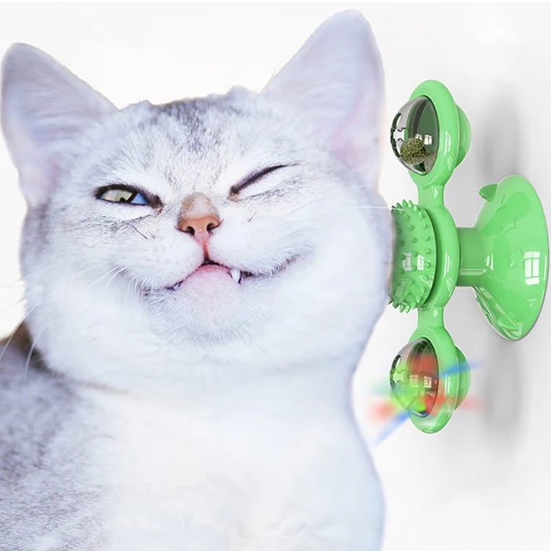 🔥BIG SALE - 48% OFF🔥🔥 Interactive Windmill Cat Toys with Catnip