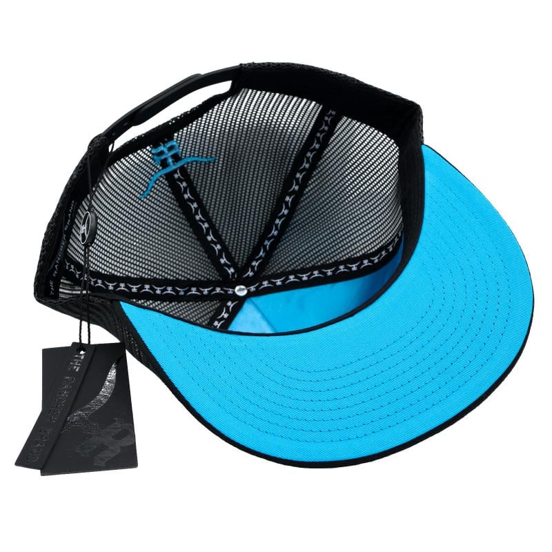 “Feathered Outlaw” - Sky Blue Feather Hat