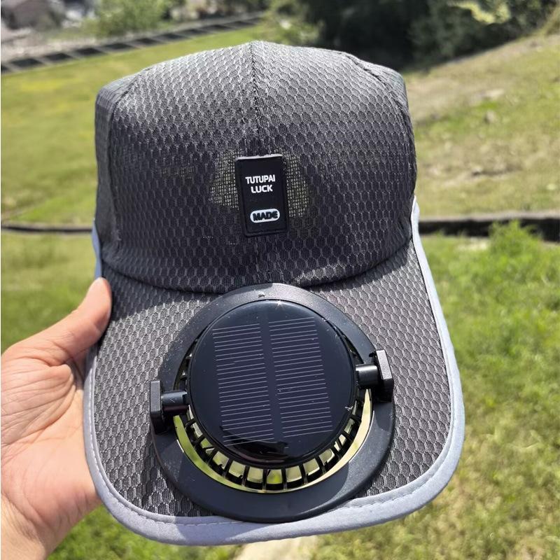 Solar Rechargeable Peaked Cap