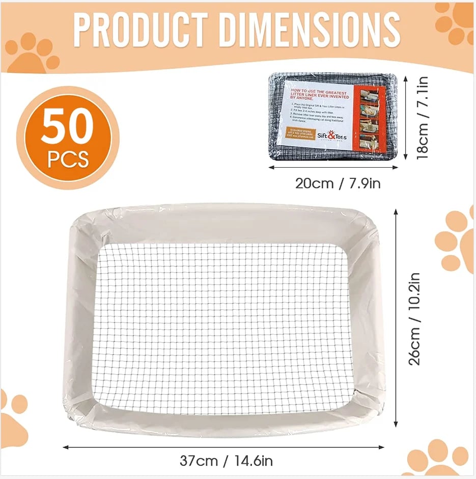 🔥Reusable Cat Litter Liners Bag🐱