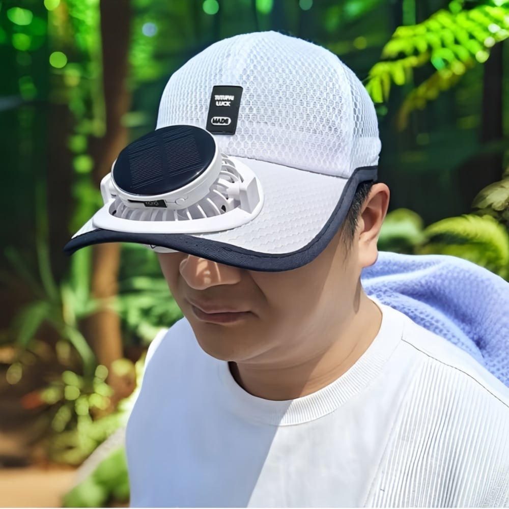 Solar Rechargeable Peaked Cap