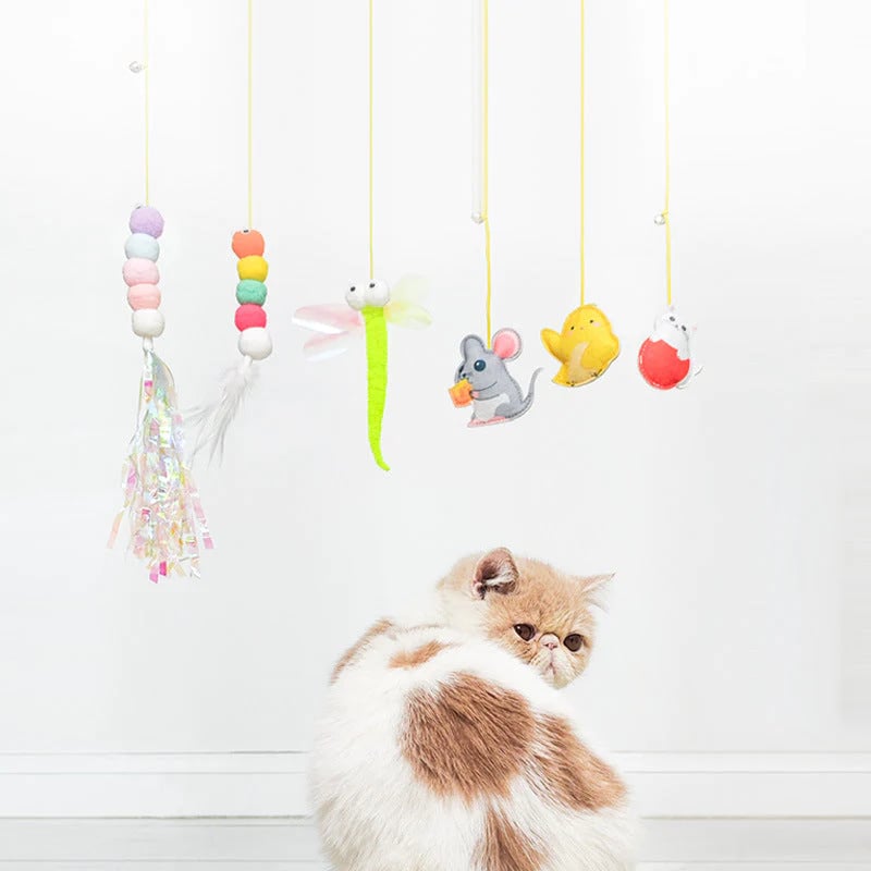 2023 Hot Sale💥Hanging Bouncing Cats Toy