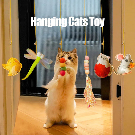 2023 Hot Sale💥Hanging Bouncing Cats Toy
