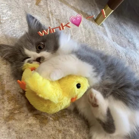 🦆Lifelike Quack Chirping Cat Kicker Toys