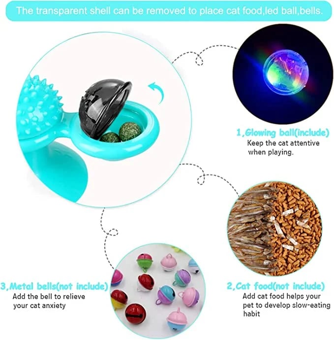 🔥BIG SALE - 48% OFF🔥🔥 Interactive Windmill Cat Toys with Catnip