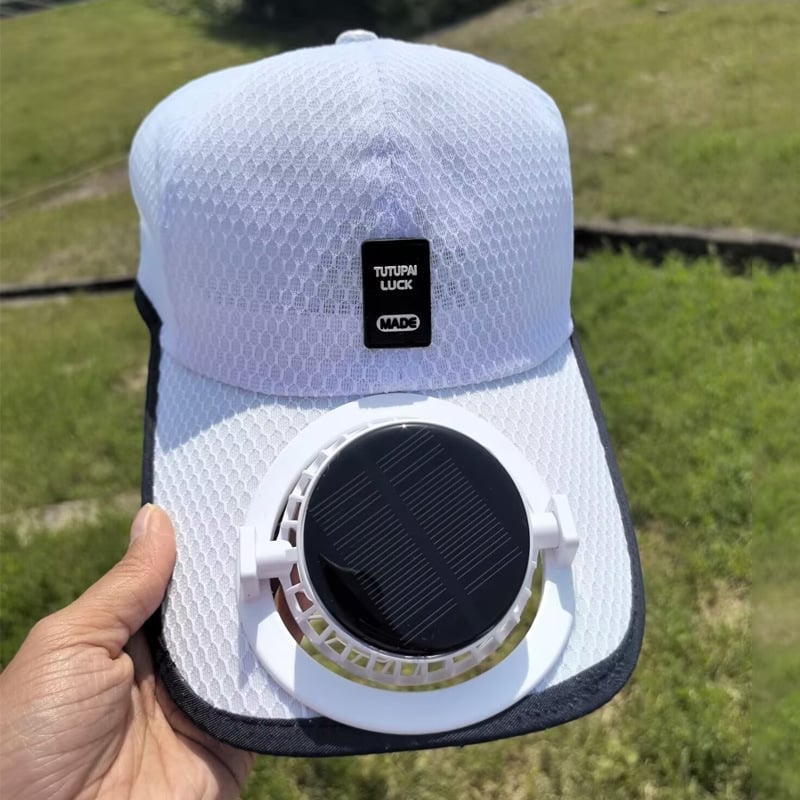 Solar Rechargeable Peaked Cap