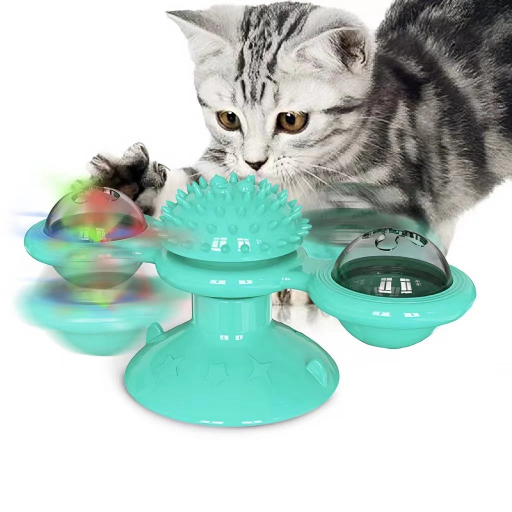 🔥BIG SALE - 48% OFF🔥🔥 Interactive Windmill Cat Toys with Catnip