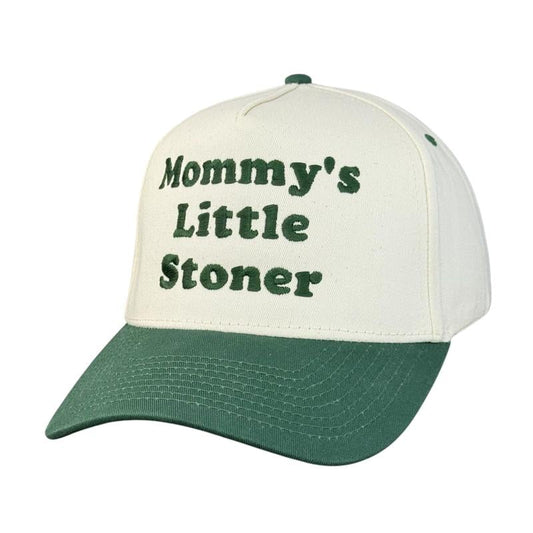 Mommy’s Little Stoner Trucker Hat Funny Custom Embroidered Cap
