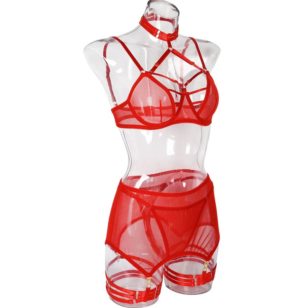 Elegant Mesh Lingerie Set