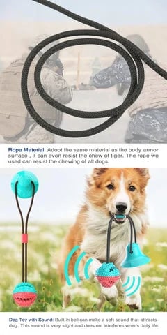 Dog suction cup toy