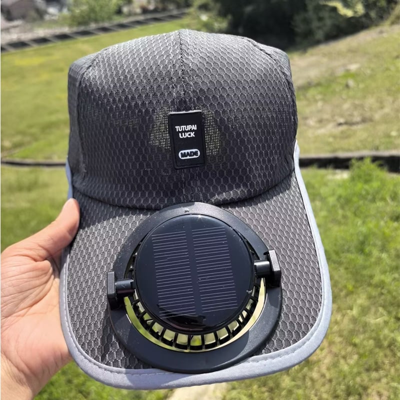 Solar Rechargeable Peaked Cap