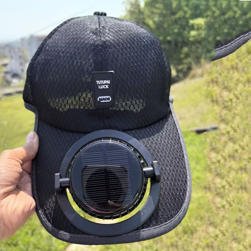 Solar Rechargeable Peaked Cap