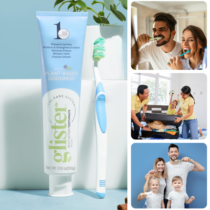 Multi-Action Fresh Mint Toothpaste for Deep Cleaning, Whitening , Cavity & Enamel Prevention, Fresh Breath