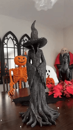 🧙‍♀️💫Hand-Painted Enchanting Witch Statue: The Guardian of Your Home (✨Same as in the video)