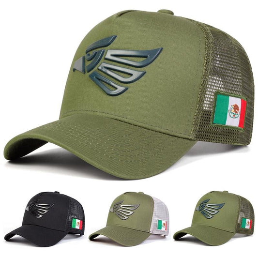 Unisex Mexican Eagle Label Baseball Net Caps