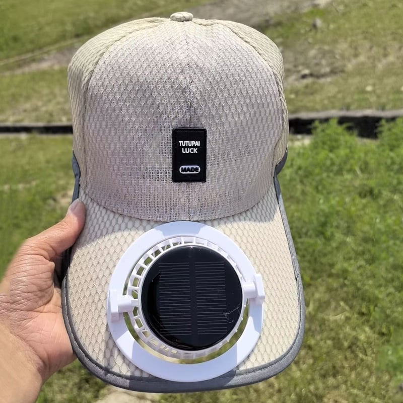 Solar Rechargeable Peaked Cap