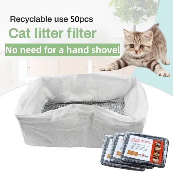 🔥Reusable Cat Litter Liners Bag🐱