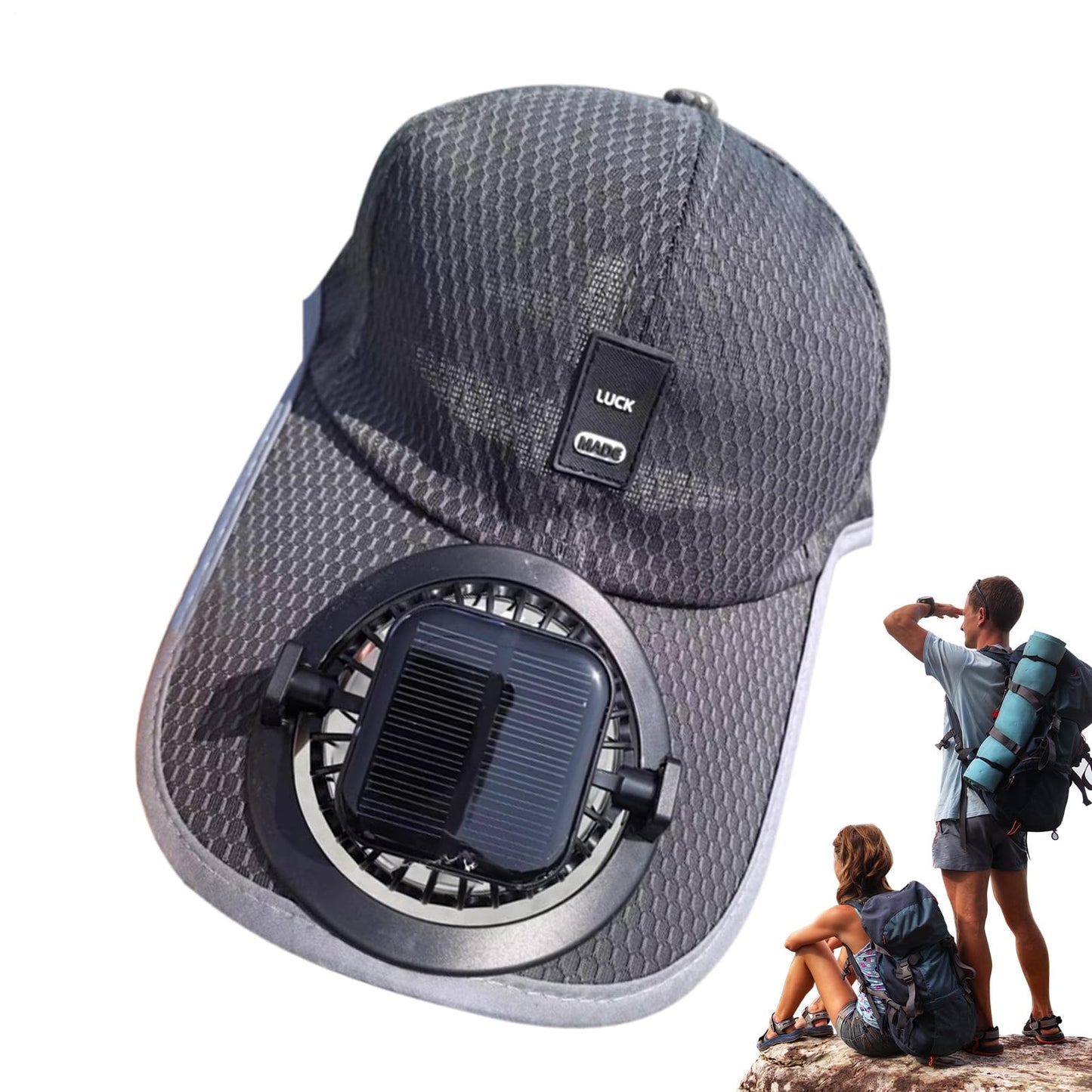 Solar Rechargeable Peaked Cap