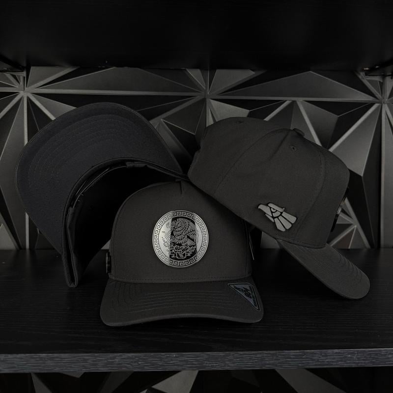 México Plate Snapback Hat - Black