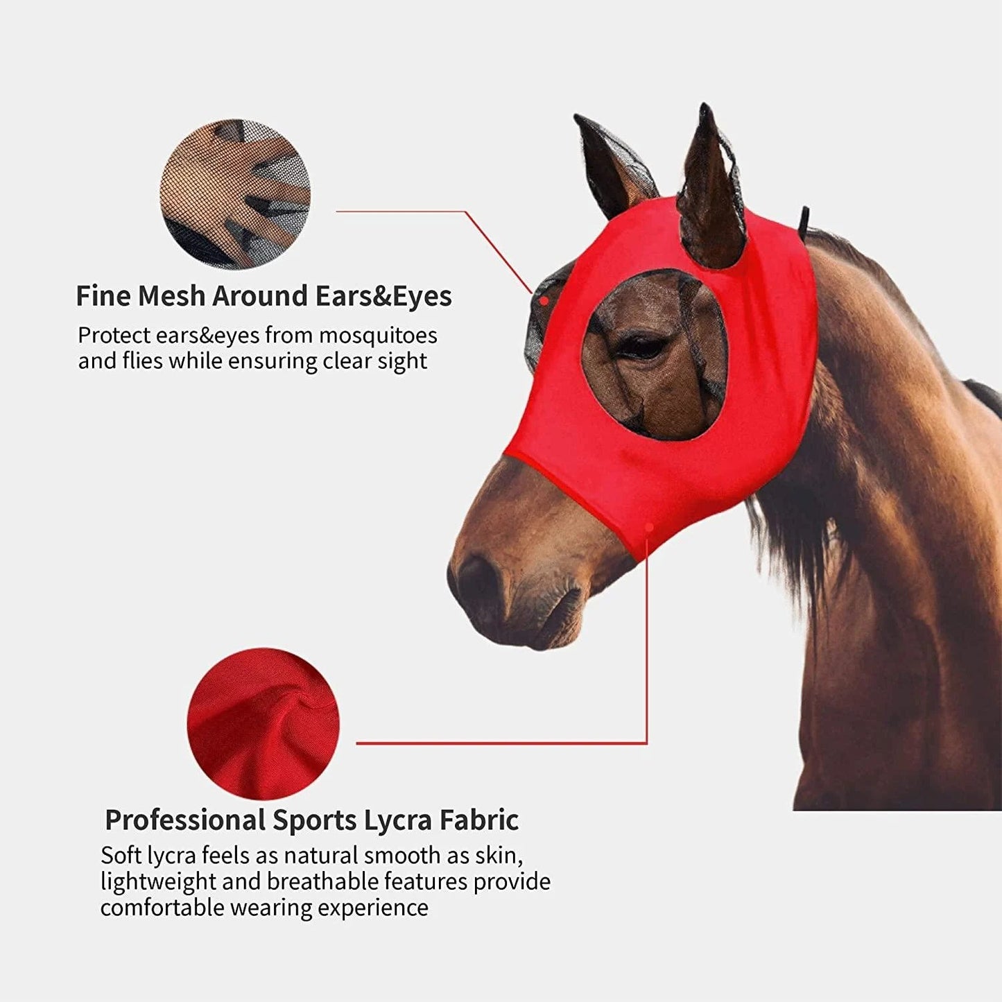 🔥Last day 48% off🔥Equine Mask Anti-Fly Mesh