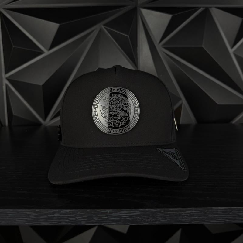 México Plate Snapback Hat - Black