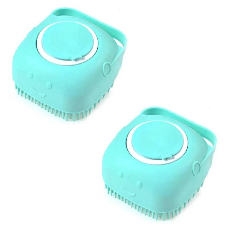 💥Spring Hot Sale💥 🧼🧼Bathroom 🐶Horse Dog Cat🐱 Bath Brush Massage Gloves Soft Safety Silicone Comb Pet Accessories❤️