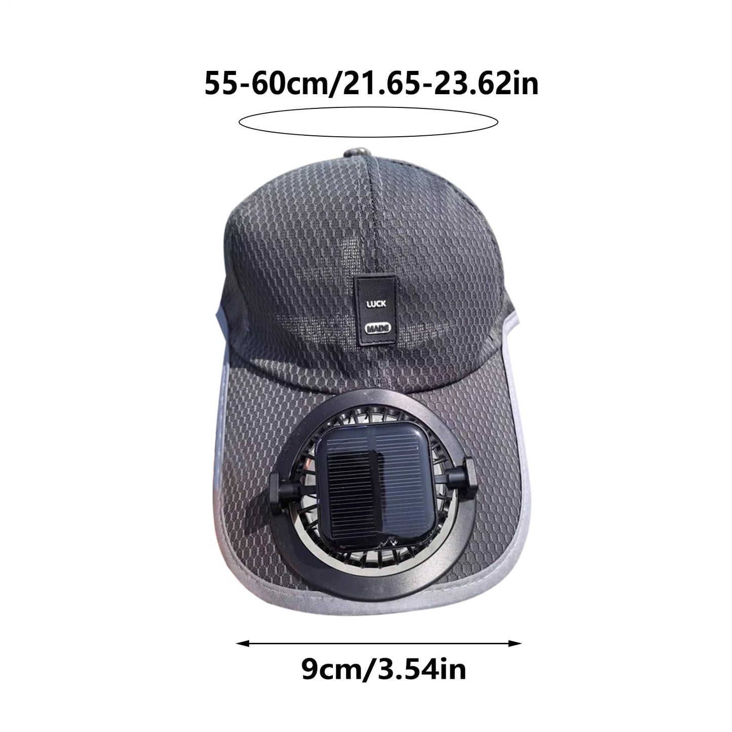 Solar Rechargeable Peaked Cap