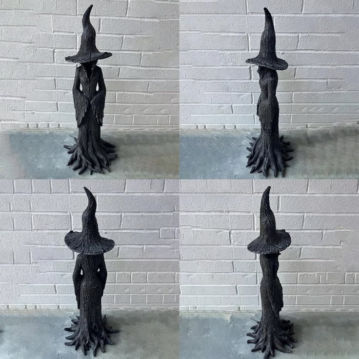 🧙‍♀️💫Hand-Painted Enchanting Witch Statue: The Guardian of Your Home (✨Same as in the video)