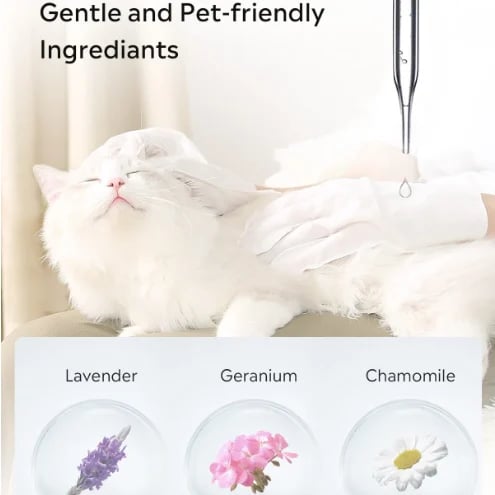 Pet Herbal Spa Antibacterial Cleaning Gloves